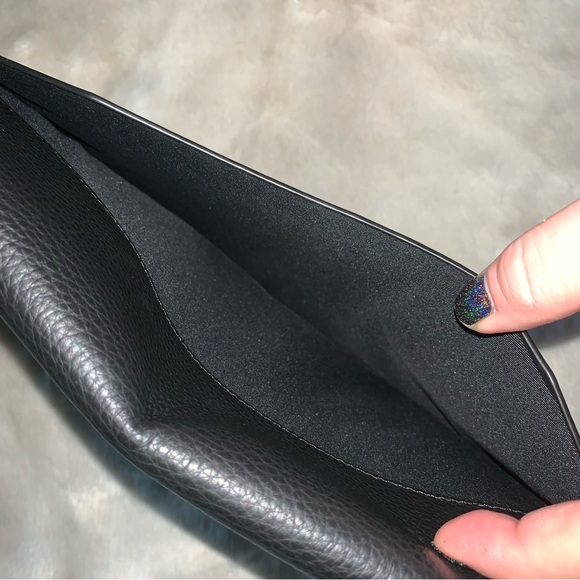 NEW! COACH Tablet Sleeve iPad Mini Black Pebbled Leather Snap Closure NWT! - Picture 8 of 14